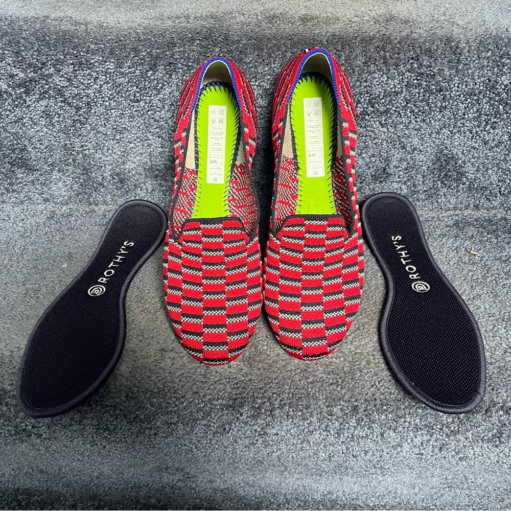 Rothy’s Cherry Mosaic Loafers